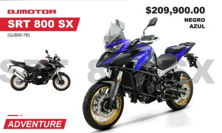 Sumérgete en la aventura con la mejor Doble Propósito de QJMOTOR, la SRT 800 SX