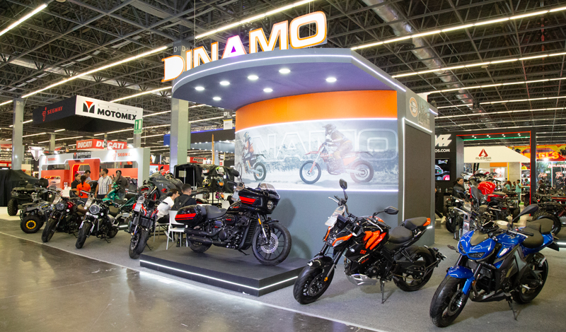 Dinamo acelera con fuerza en Expo Moto GDL