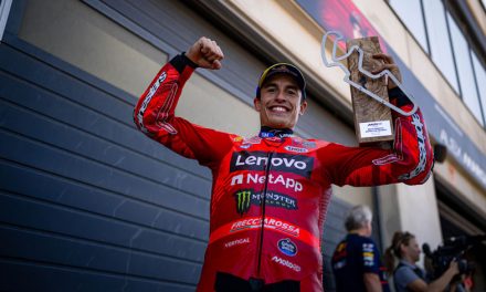 Marc Márquez arrasa en MotorLand Aragón y lidera un podio 100 % Ducati
