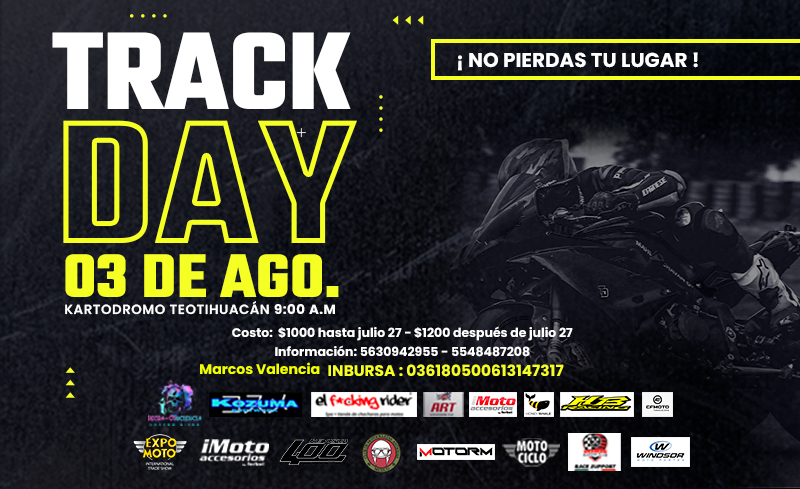 ¡Vive la adrenalina en el TRACK DAY Teotihuacán!