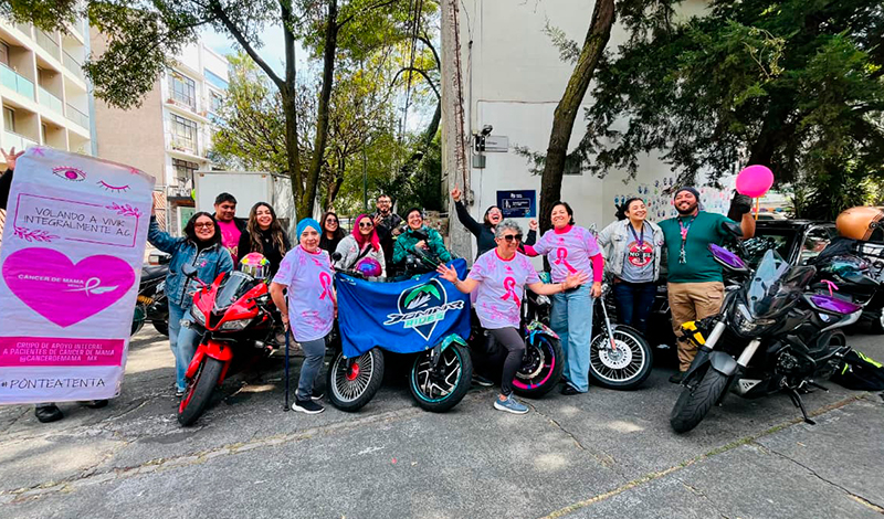 Rodada solidaria de Bajaj a favor de la lucha contra el cáncer de mama