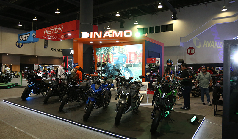 DINAMO rugió en Expo Moto CDMX con sus icónicos modelos