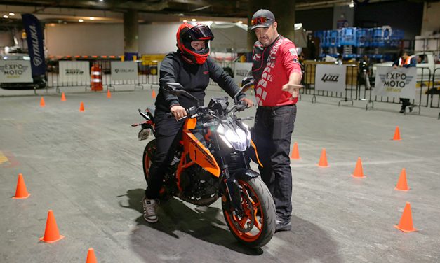 La pista de manejo, el corazón que puso en movimiento a Expo Moto