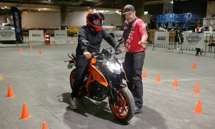La pista de manejo, el corazón que puso en movimiento a Expo Moto