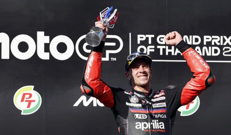 Sorprende Aprilia y Bezzecchi con el primer lugar del serial de MotoGP 2026